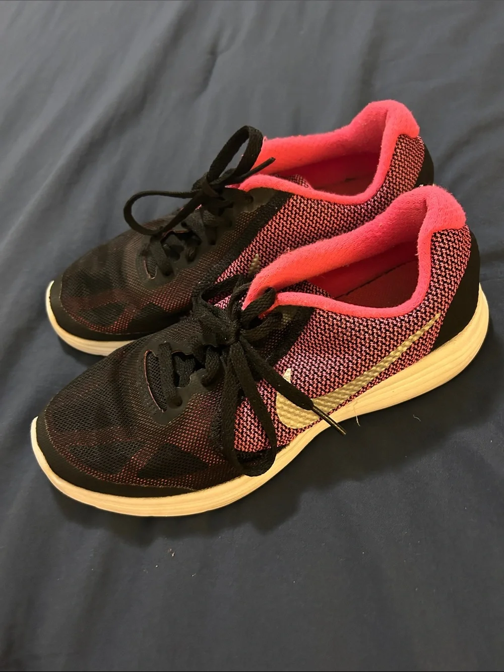 Nike Kids Sneakers Black and Pink